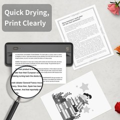 Thermal Printer Paper US Letter QuickDry BPA Free 8.5×11 Inch 100 PCS 4 Roll
