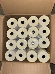 Case 32 Rolls 2 Ply Carbonless Rolls 3″ X 95 Feet White/Yellow Receipt Paper POS