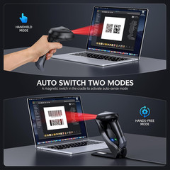 TMSL-56CR Bluetooth Barcode Scanner with USB Cradle & Data Parsing License