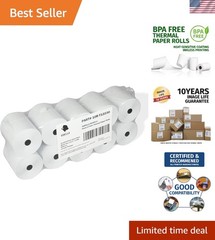 55gsm 3 1/8 x 230 Thermal Paper Receipt Roll Clover Station Solo Duo TM-T88 T…