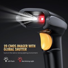 TEEMI T22N-AU 2D USB Barcode Scanner QR Data Matrix PDF417 No Stand