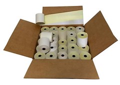 2-ply 3″ inch 90′ Feet (100 Rolls) Carbonless Register Bond Pos Paper Rolls