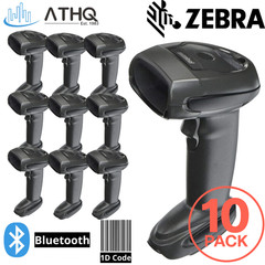 PACK OF 10 Zebra LI4278 Bluetooth Wireless 1D POS Barcode Scanner Reader USB NEW
