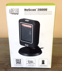 Adesso NuScan 2800U Omnidirectional 2D Desktop Bar Scanner for 2D + 1D Barcodes