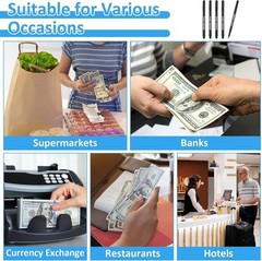 Universal Currency Fake Bill Checker – 5 Pack Money Detector Pens for Every Use