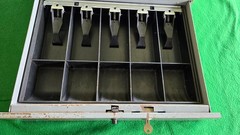 MMF Industries Cash Money Checks Drawer with Tray, Cover, and Key, Under counter