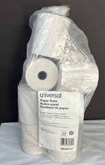 Universal One Single-Ply Thermal Paper Rolls, 3 1/8″ X 230 Ft, White, 10/pack