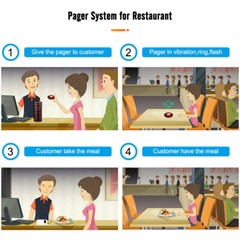 Retekess TD158 Wireless Restaurant Buzzer System, 10 Restaurant Waiting Buzzers