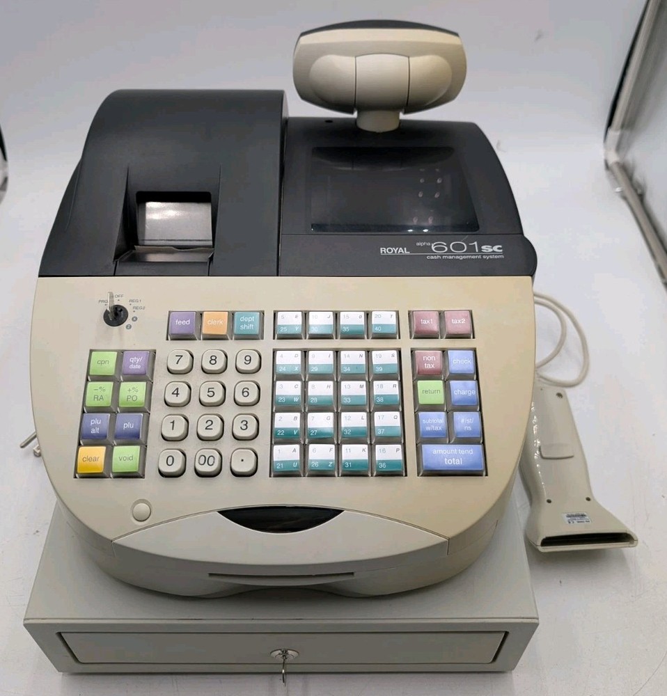 Royal 601 SC Cash Management Electronic Register – Keys – READ