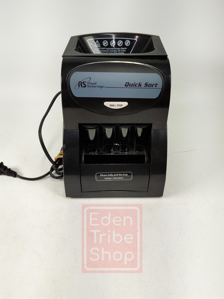 Royal Sovereign Quick Sort Coin Sorter Counter Machine Model QS-1AC Tested