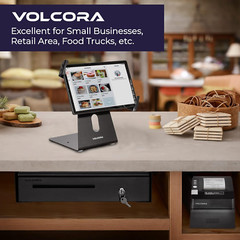 Cash Register Drawer with under Counter Mounting Metal Bracket – 16″ Black Cash