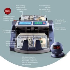 AccuBANKER AB1100PLUS Digital Bill Counter 200 Bills Speed 1300/Min CE UL Listed