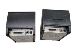 Lot of 2 Wincor Nixdorf TH200E POS THERMAL PRINTER/Missing front Cover panel