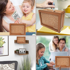 Wooden Money Savings Challenge Box $10000 $5000 $1000 DIY Reusable Piggy Bank