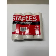 Staples Cash Register Adding Machine Rolls 2.25 x 130ft White 12 Pack 175511