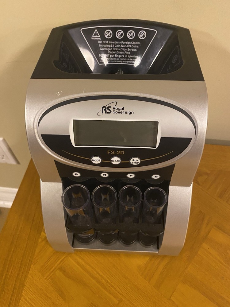 Royal Sovereign FS-2D Digital Coin Sorter Counter Machine – Works Great