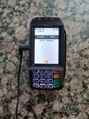 Dejavoo Z9 VEGA3000 Black 3.5″ LCD POS Credit Card Terminal TESTED