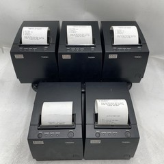 LOT OF 5 Wincor Nixdorf TH230+ Thermal Receipt Printer ETHERNET TESTED / NO PWR