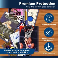 500 Hard Card Sleeves Card Toploaders for Protection for Baseball Football Pr…