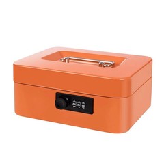 Cash Box with Money Tray and Combination Lock Metal Money Box Change Lock Box…