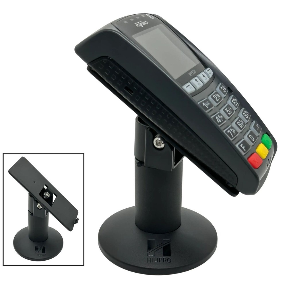 Hilipro Stand for Ingenico iPP320/350 – Sturdy Metal – 4.7″ Tall – Swivel and