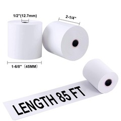 2-1/4″ X 85′ Thermal Rolls for Credit Card -2.25 x 85 ft Thermal Rolls, 58mm …