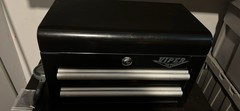 Viper Tool Storage Lockable Metal Cash Box Drawer w/ Key, Black