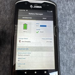 Zebra TC57HO TC57 Android Scanner 4G with Case, Screen Protector, and Charger