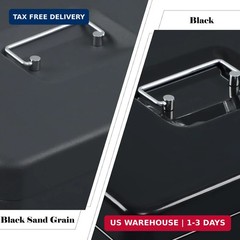 xydled Cash Box with Money Tray and Combination Lock,Tiered, Cantilever Design,4