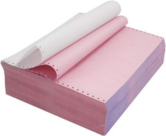 9-1/2 X 11 Inches NCR Continuous Feed Computer Paper 2-Ply, 1000 Count Carbonles
