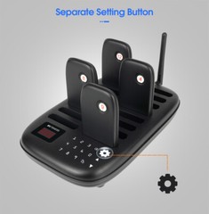 Retekess TD175 Wireless Restaurant Pager Queuing Calling System 30 Buzzers Cafes
