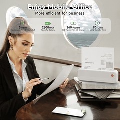 P40 A4 Bluetooth Inkless Thermal Portable Printer Mobile Multiple Printing Sizes