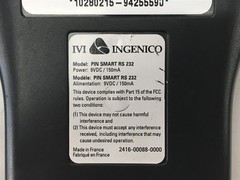 Lot of 2 IVI Ingenico Desjardins Card Reader Model Pin Smart RS 232