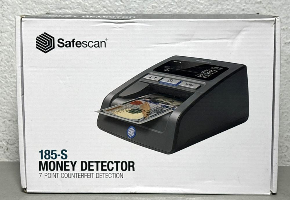 NEW Safescan 185-S Money Detector 7-Point Counterfeit Detection – Factory Sealed