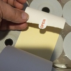 2-Ply Carbonless Cash Register Paper Rolls 3 in x 95 ft Box of 50