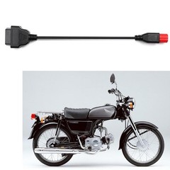 Motorcycle 6 Pin Euro5 OBD Adapter KTM Piaggio Vespa ECU Diagnostic Plug Cable