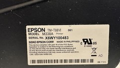 Epson TM-T88VI M338A Point Of Sale Thermal Receipt Printer, fully tested low use