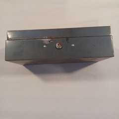 Asco Vintage Lock Box Moldmaster Cash Till Portable 10x5x3 NO KEY Gray Metal
