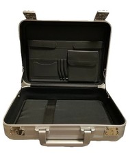 Aluminum Briefcase 14.5X10.6X4.5 Inch Metal Toolbox Cash Case READ Description