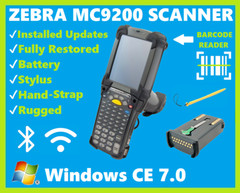Zebra MC92N0-GJ0SYEYA6WR Scanner Long Range Laser, Windows CE 7.0, Battery!🔥⭐