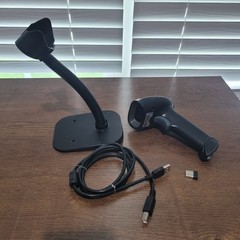 Anyeast Wireless Barcode Scanner Wireless Dongle / USB 2.0 Cable / Stand