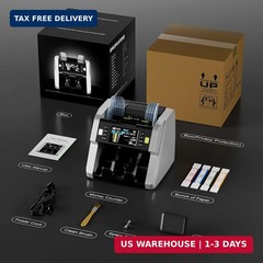 LOLARAN AL-923 Mixed Denomination Money Counter Machine, Value Counting with CIS