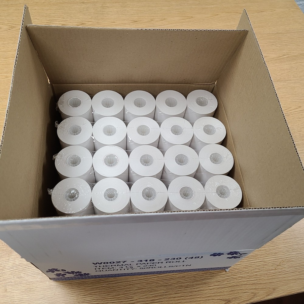 Thermal Paper 3 1/8 x 230′ 50 rolls only $46.99 with cheap shipping fee!!!!