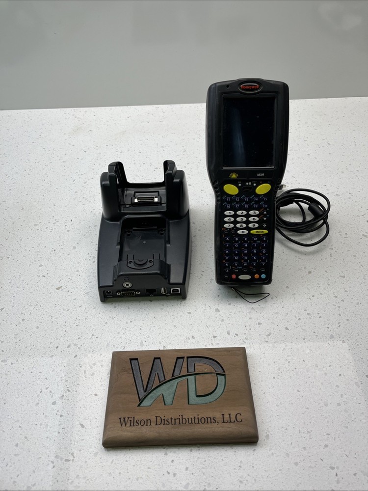 Honeywell LXE MX9H Handheld Scanner With MX9002DSKCRDL Charger And Partial Cord