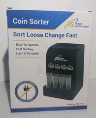 Royal Sovereign Battery Operated Coin Sorter (DCB-175B),Black Tested