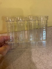 Vintage Clear Plastic Coin Counter Set J.S. New York China