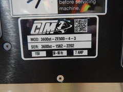 CTM ZEBRA 3600ST-ZE500-4-3 AUTOMATIC PRINTER M6490