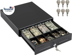 13″ Electronic Cash Register Drawer for Point of Sale (POS) System with 4 Bill 5
