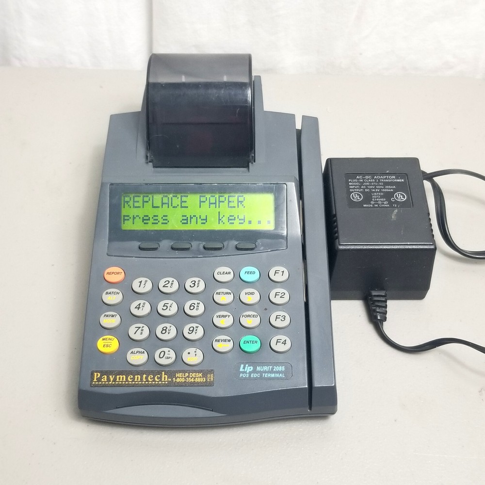 NURIT 2085 (LIP / Lipman) Credit Card Processing Machine – w/Power Supply