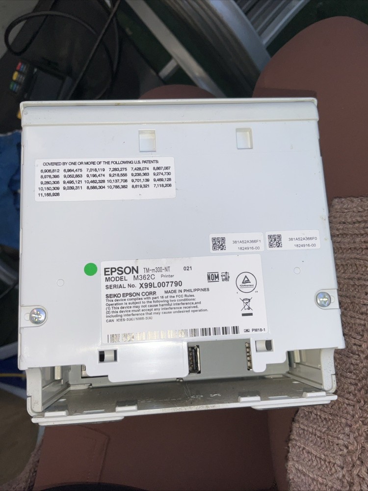 EPSON TM-M30II-NT-021 MODEL M362C Thermal Printer,Ethernet-LAN/USB*NOT BLUETOOTH